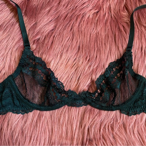 SXF Black Fishnet Mesh Lace Bra - Picture 3 of 8